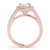 Pear Halo Pavé Engagement Ring