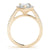 Pear Halo Pavé Engagement Ring