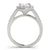 Pear Halo Pavé Engagement Ring