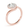 Oval Halo Bypass Engagement Ring DiamondStatus