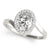 Oval Halo Bypass Engagement Ring