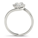 Oval Halo Bypass Engagement Ring