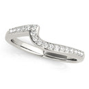 Curved Pavé Wedding Ring