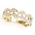 Novelty Half Moon Pavé Diamond Ring