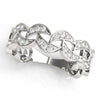 Novelty Half Moon Pavé Diamond Ring DiamondStatus