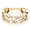 Novelty Half Moon Pavé Diamond Ring DiamondStatus