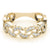Novelty Half Moon Pavé Diamond Ring