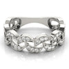 Novelty Half Moon Pavé Diamond Ring DiamondStatus