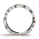 Novelty Half Moon Pavé Diamond Ring