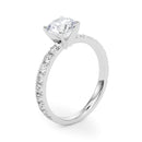 Round Pavé Engagement Ring