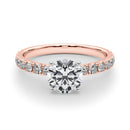 Round Pavé Engagement Ring DiamondStatus