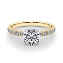 Round Pavé Engagement Ring DiamondStatus