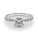 Round Pavé Engagement Ring