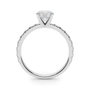 Round Pavé Engagement Ring