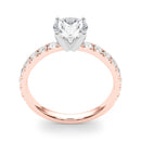 Round Pavé Engagement Ring DiamondStatus