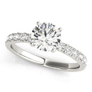 Round Pavé Engagement Ring