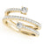 Multi-Row Round Two Stone Pavé Diamond Ring