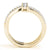 Multi-Row Round Two Stone Pavé Diamond Ring