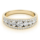 Round Multi-Row Pavé Diamond Ring
