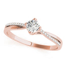 Round Multi-Row Pavé Engagement Ring