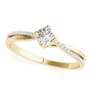 Round Multi-Row Pavé Engagement Ring