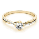 Round Multi-Row Pavé Engagement Ring