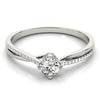 Round Multi-Row Pavé Engagement Ring DiamondStatus
