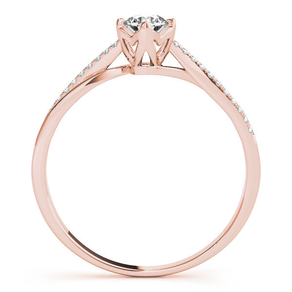 Round Multi-Row Pavé Engagement Ring