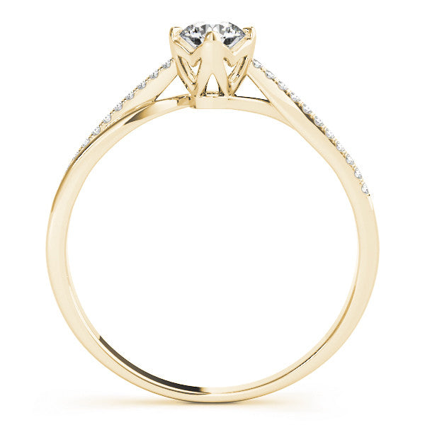 Round Multi-Row Pavé Engagement Ring