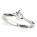 Round Multi-Row Pavé Engagement Ring