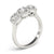 Round Trilogy Halo Engagement Ring