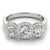 Round Trilogy Halo Engagement Ring