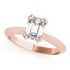 Emerald Solitaire Engagement Ring DiamondStatus