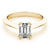 Emerald Solitaire Engagement Ring