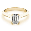 Emerald Solitaire Engagement Ring