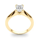 Emerald Solitaire Engagement Ring