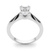 Emerald Solitaire Engagement Ring DiamondStatus