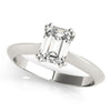 Emerald Solitaire Engagement Ring DiamondStatus