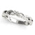 Round Diamond Floral Wedding Ring