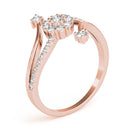 Multi-Row Round Cluster Pavé Diamond Ring