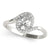 Oval Halo Bypass Engagement Ring