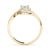 Oval Halo Bypass Engagement Ring