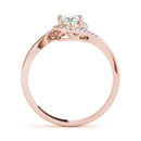 Oval Halo Bypass Engagement Ring