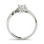 Oval Halo Bypass Engagement Ring