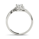 Oval Halo Bypass Engagement Ring