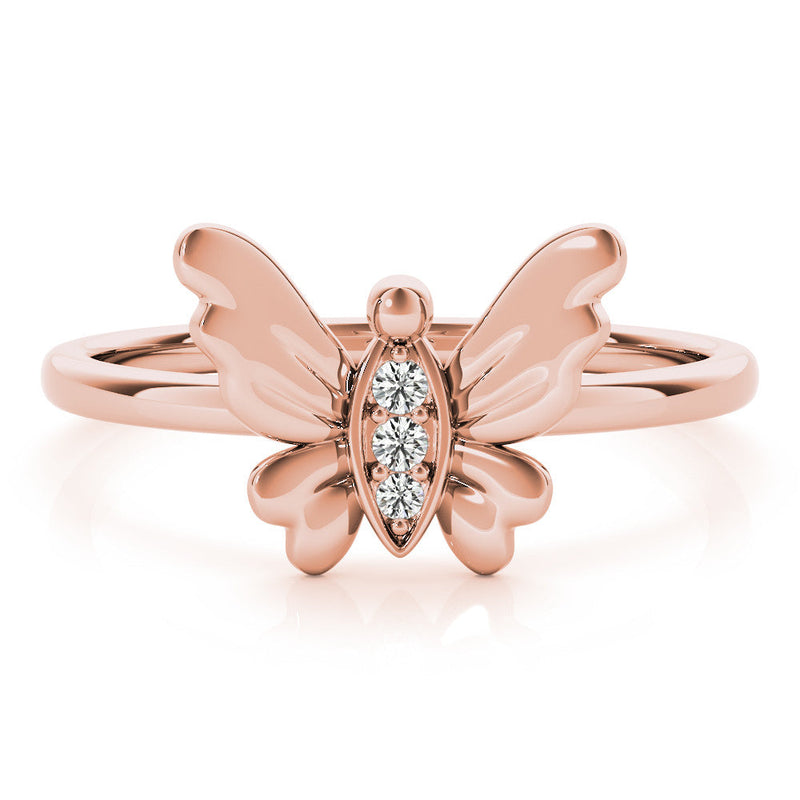 Butterfly Novelty Diamond Ring
