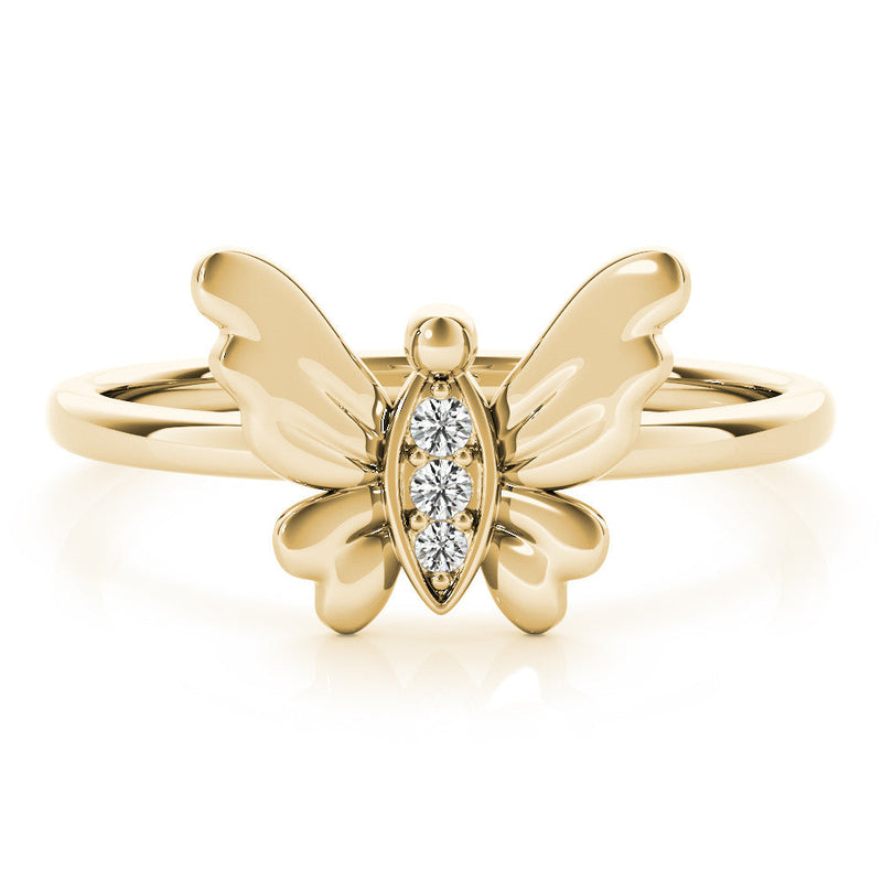 Butterfly Novelty Diamond Ring
