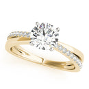 Round Multi-Row Pavé Engagement Ring