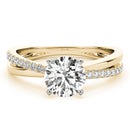 Round Multi-Row Pavé Engagement Ring