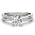 Round Multi-Row Pavé Engagement Ring